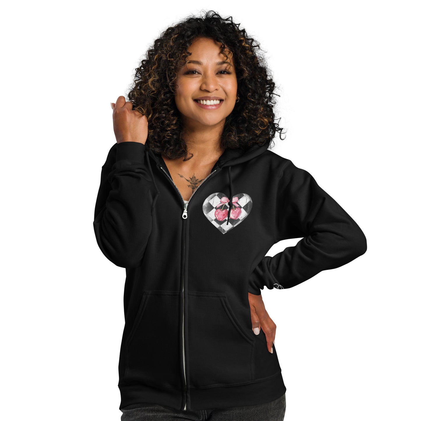 Carried in Love, Cradled in Grace – The Bella Collection - Unisex heavy blend zip hoodie