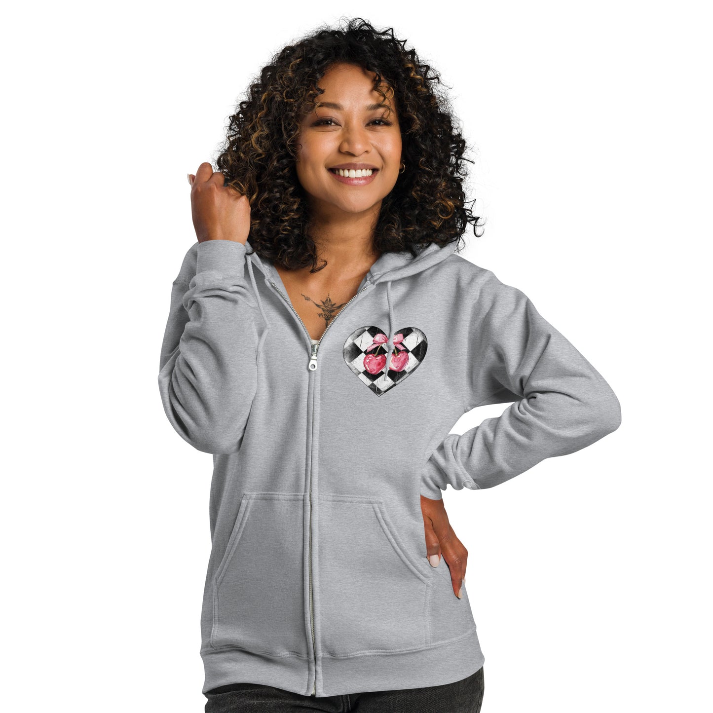 Carried in Love, Cradled in Grace – The Bella Collection - Unisex heavy blend zip hoodie